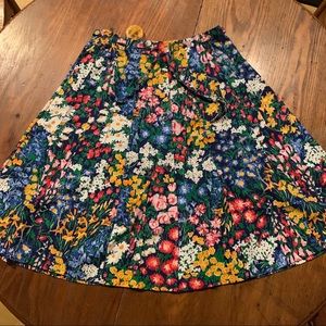 Vintage Pleated Circle Skirt